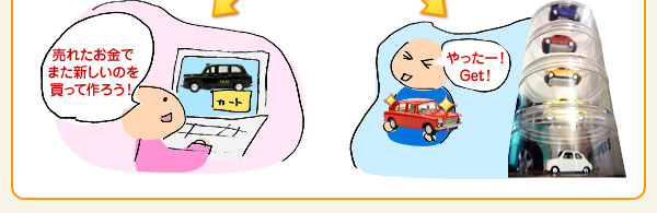 よろこぶAさんとBさん